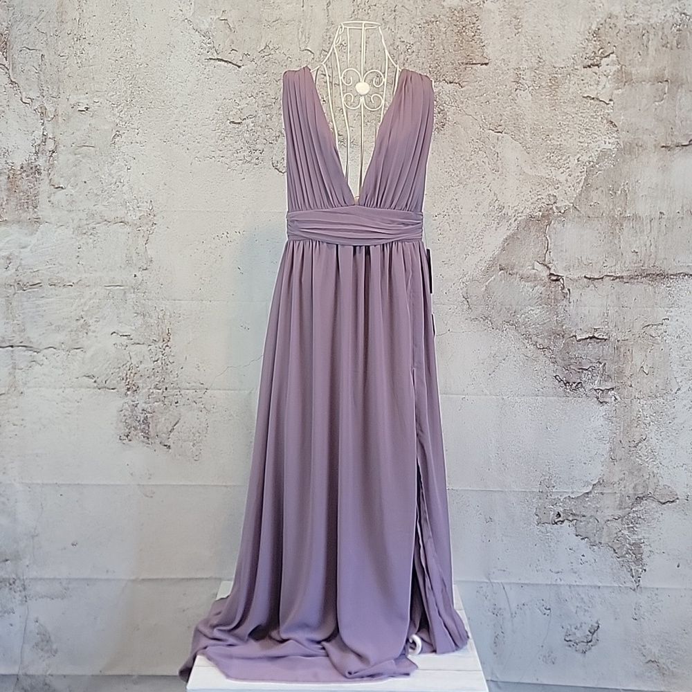 Lulu's Mauve Lavender Maxi Dress